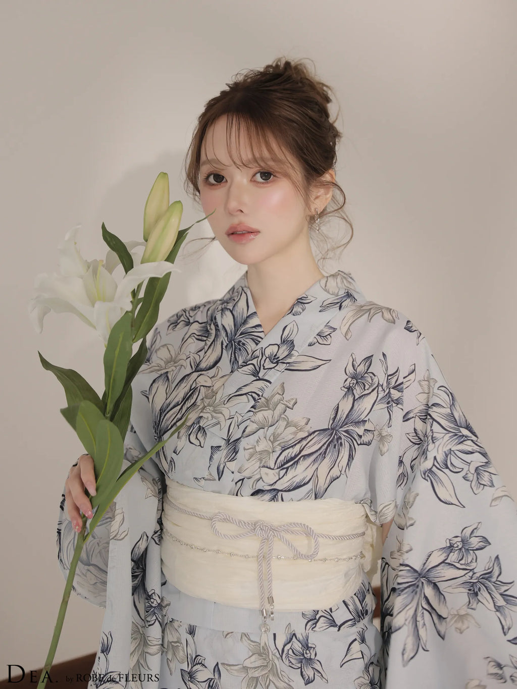 【浴衣】DEA. by ROBE de FLEURS Classical Floral Yukata(DE4237)