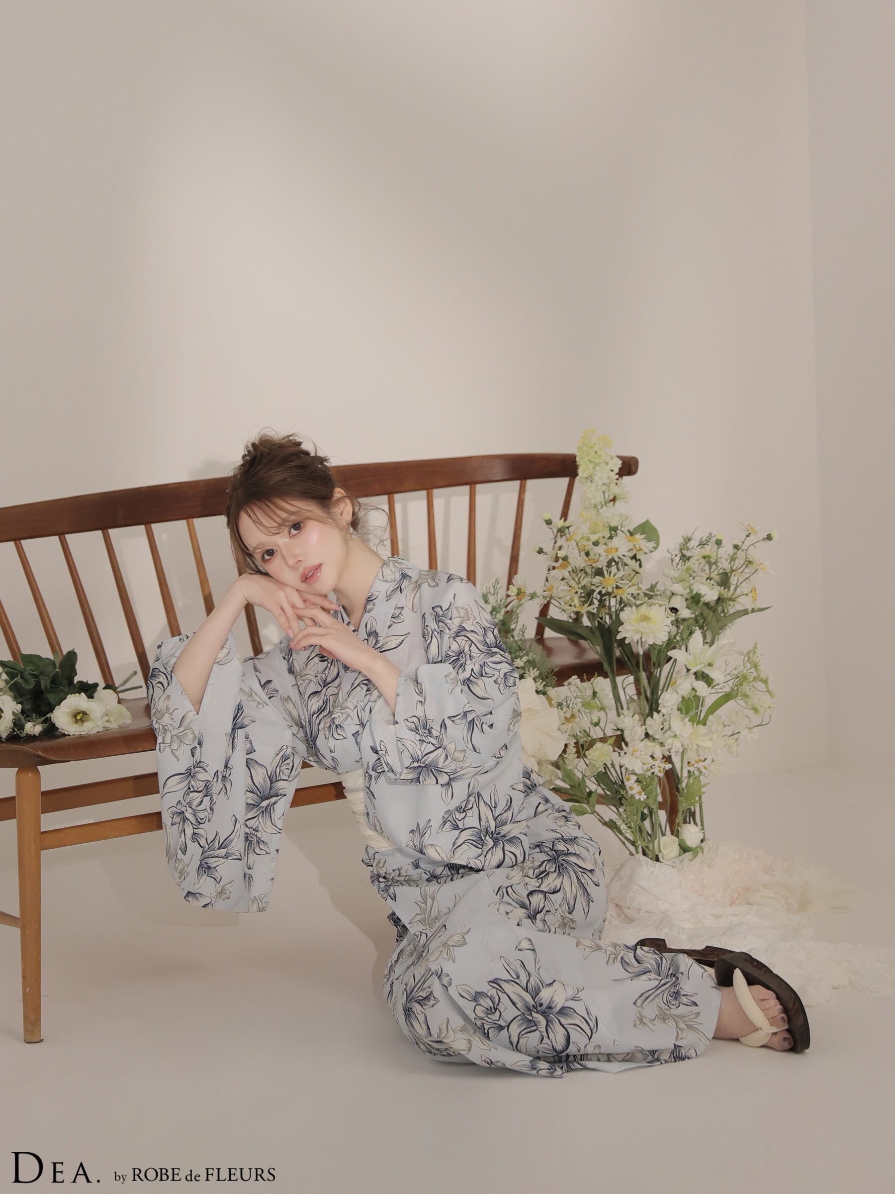 【浴衣】DEA. by ROBE de FLEURS Classical Floral Yukata(DE4237)