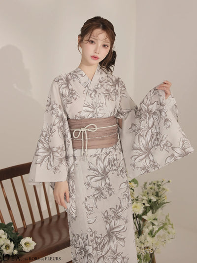 【浴衣】DEA. by ROBE de FLEURS Classical Floral Yukata(DE4237)