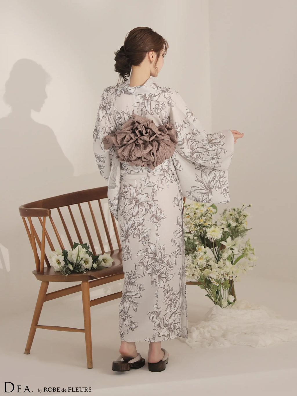 【浴衣】DEA. by ROBE de FLEURS Classical Floral Yukata(DE4237)