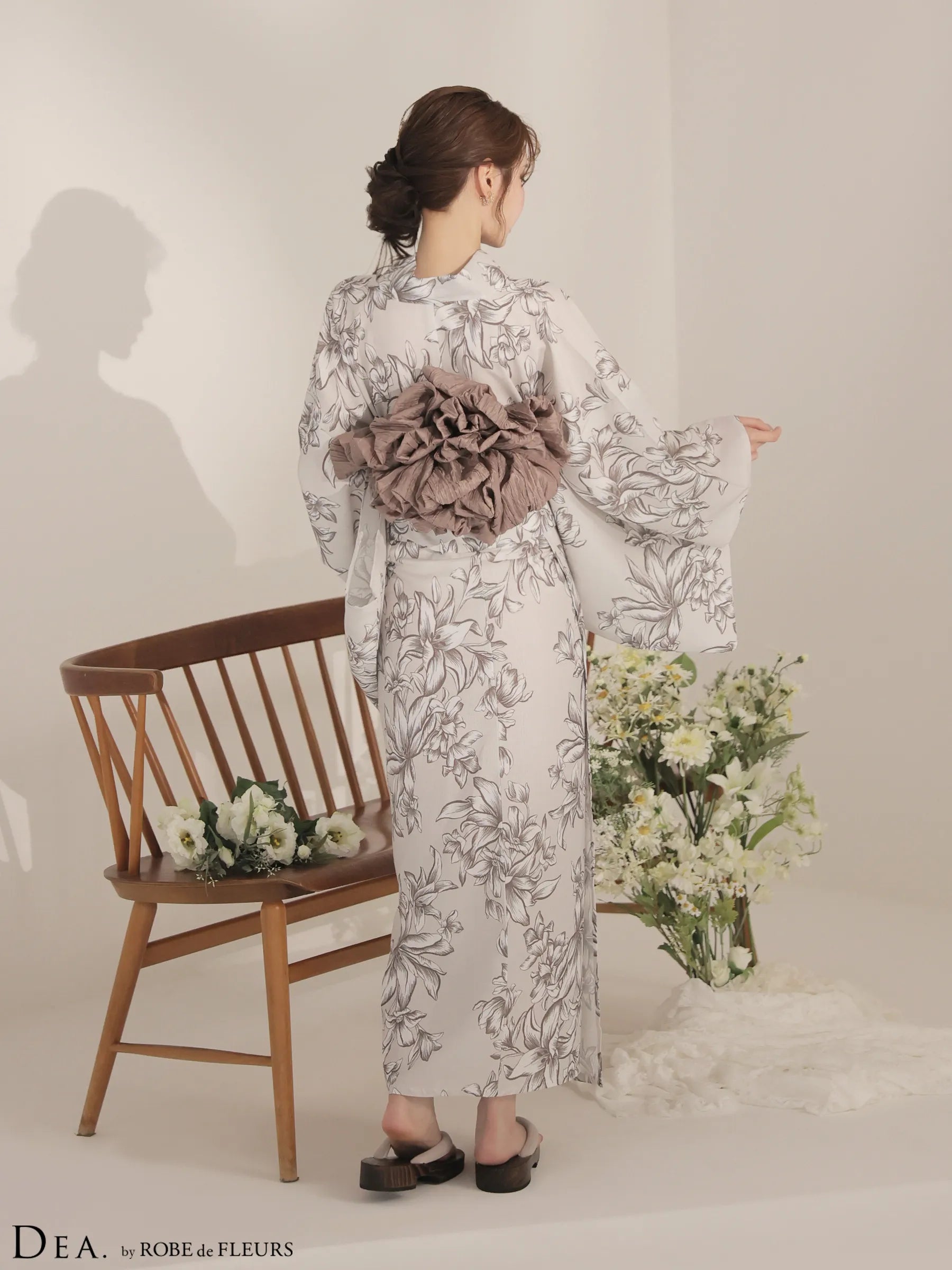 【浴衣】DEA. by ROBE de FLEURS Classical Floral Yukata(DE4237)