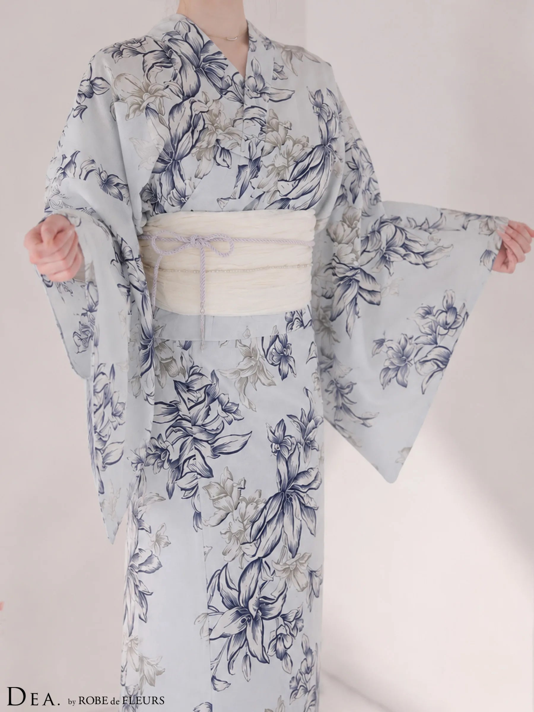 【浴衣】DEA. by ROBE de FLEURS Classical Floral Yukata(DE4237)