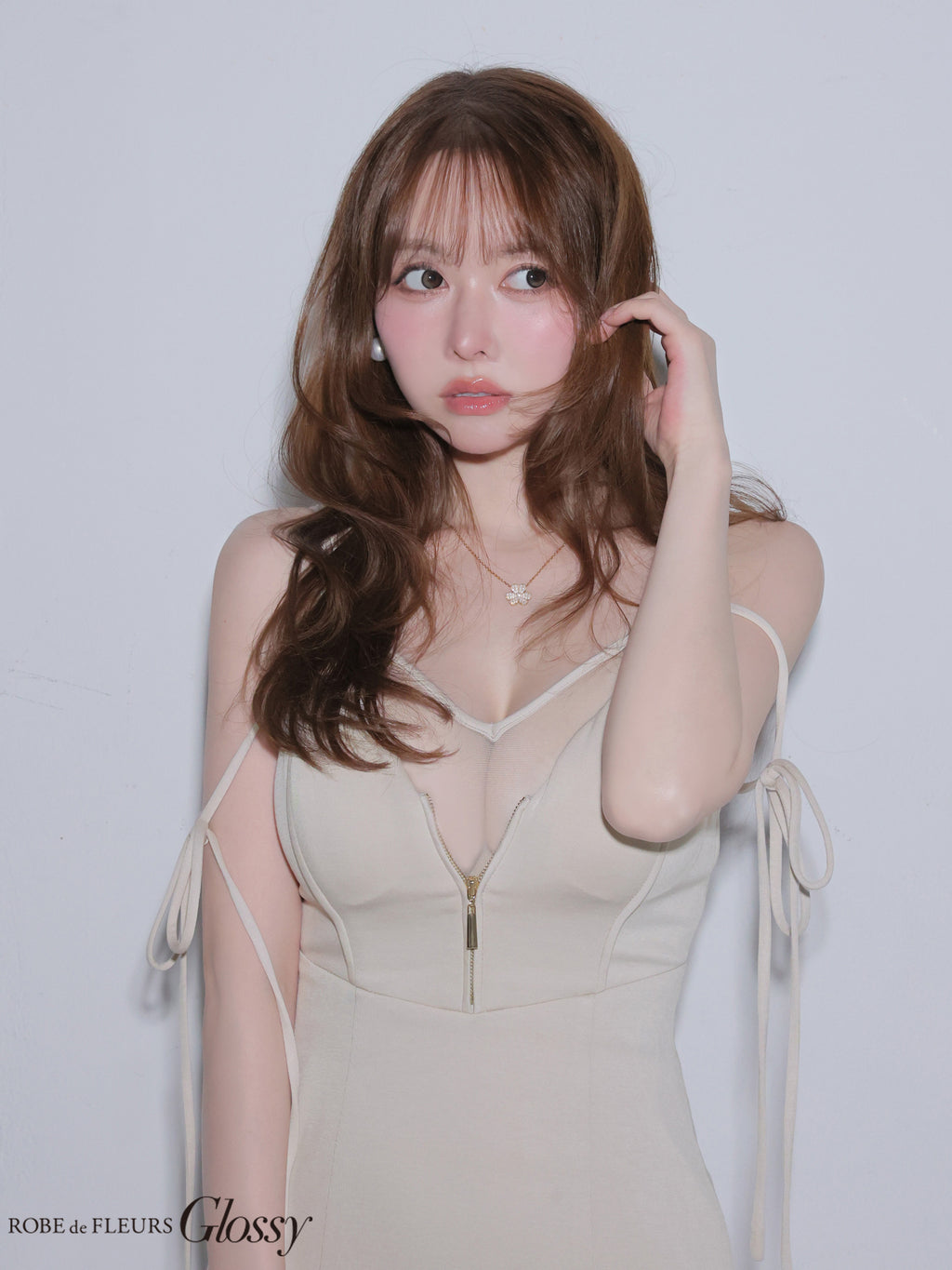 ★予約商品★【7月上旬頃入荷予定】【XS〜Lサイズあり】シアードッキングフロントジップマーメイドロングキャバドレス (GL4341)