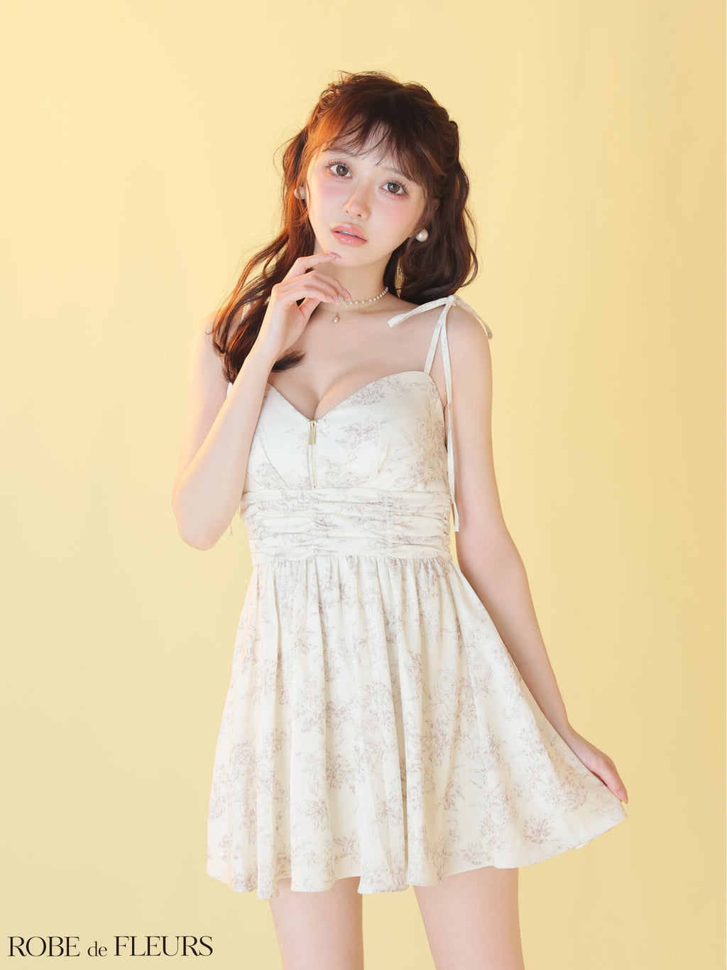 ★予約商品★【7月下旬頃入荷予定】【XSサイズあり】クラシカルフラワーフレアミニキャバドレス (fm4623)