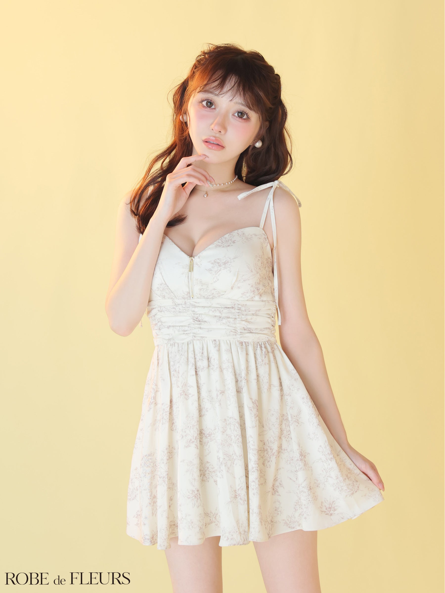 ★予約商品★【7月下旬頃入荷予定】【XSサイズあり】クラシカルフラワーフレアミニキャバドレス (fm4623)