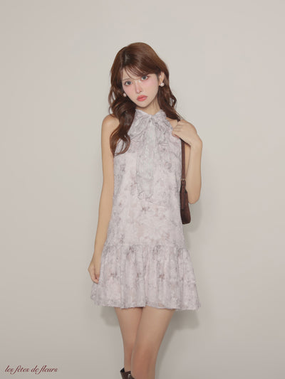 fleurs jacquard mini dress(LF4625)