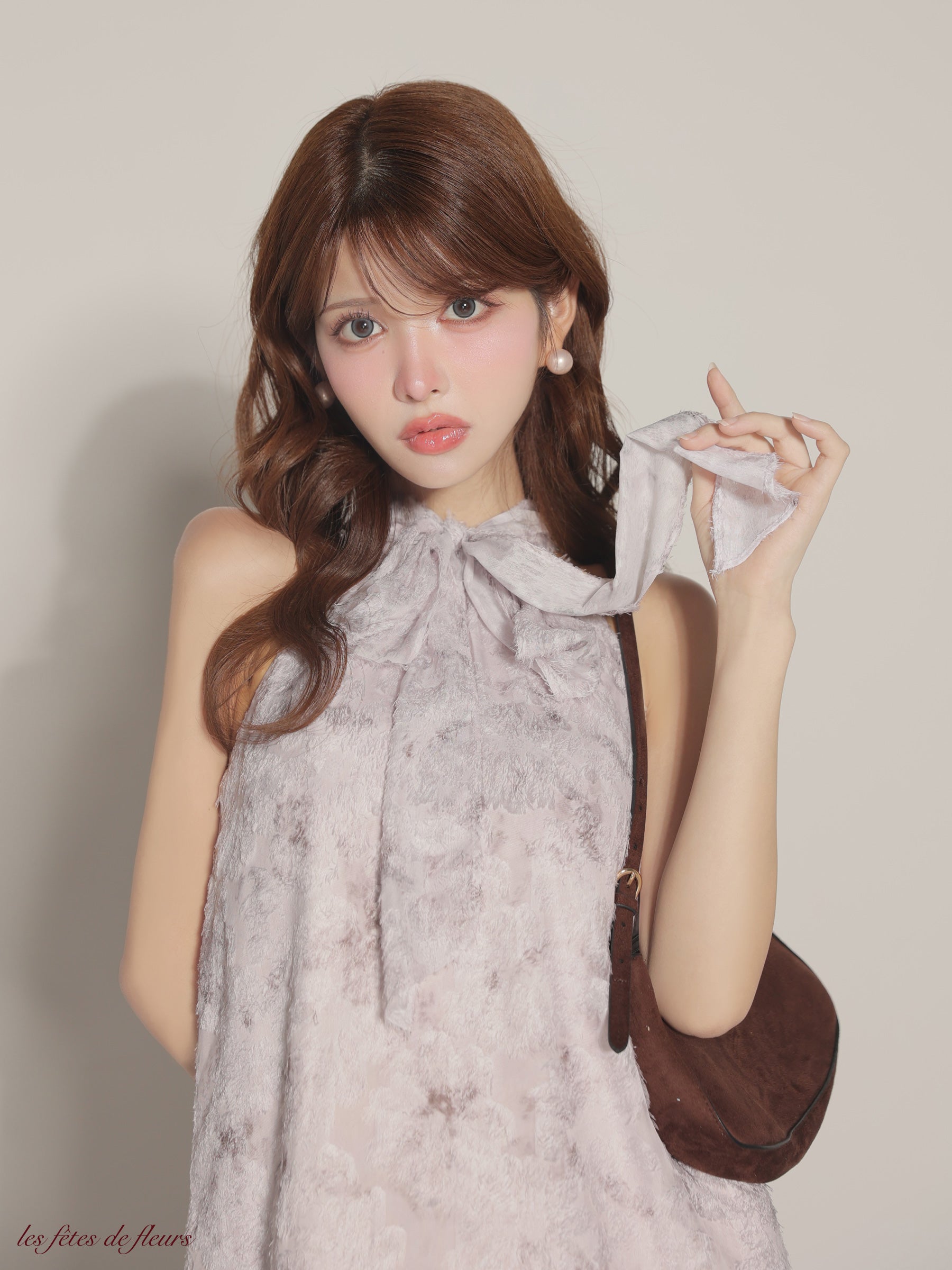 ★予約商品★【8月下旬頃入荷予定】【XSサイズあり】fleurs jacquard mini dress(LF4625)