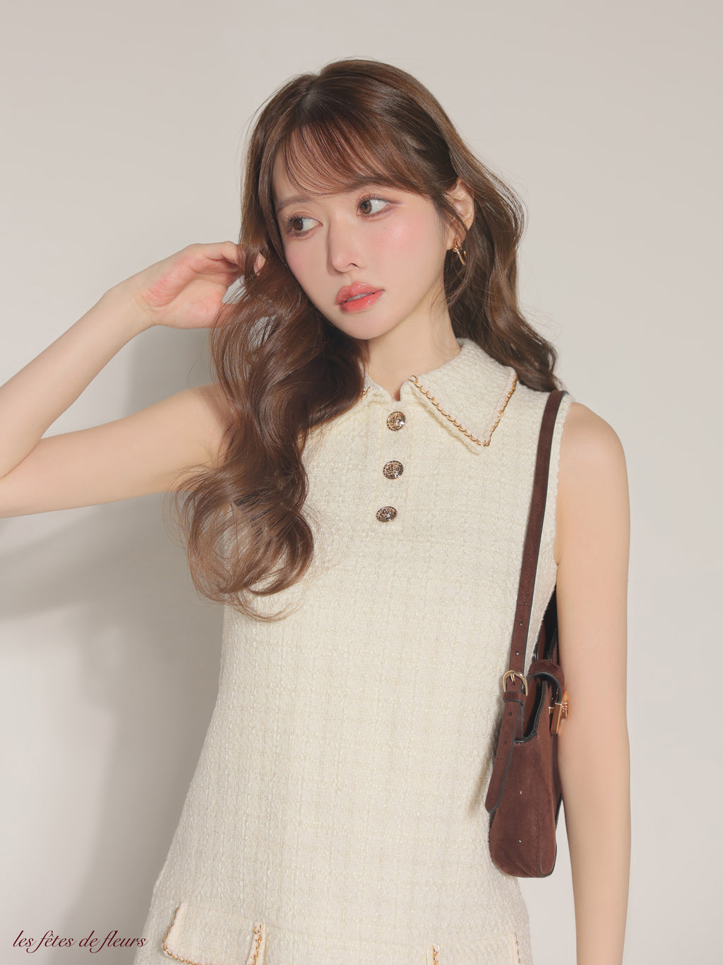 【XSサイズあり】classic tweed mini dress(LF4634)