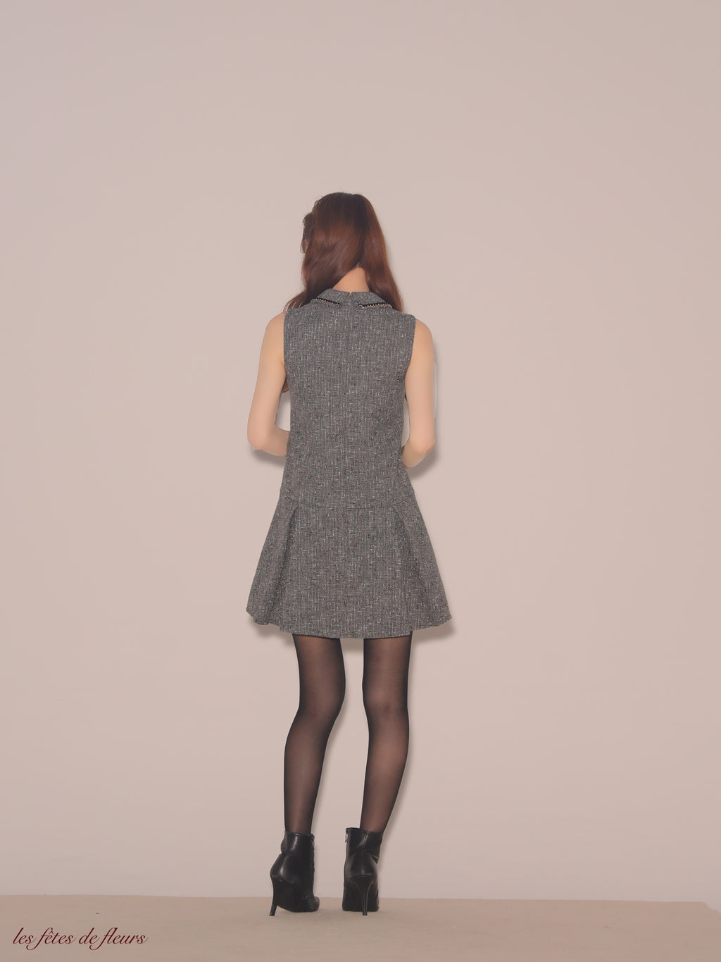 【XSサイズあり】classic tweed mini dress(LF4634)