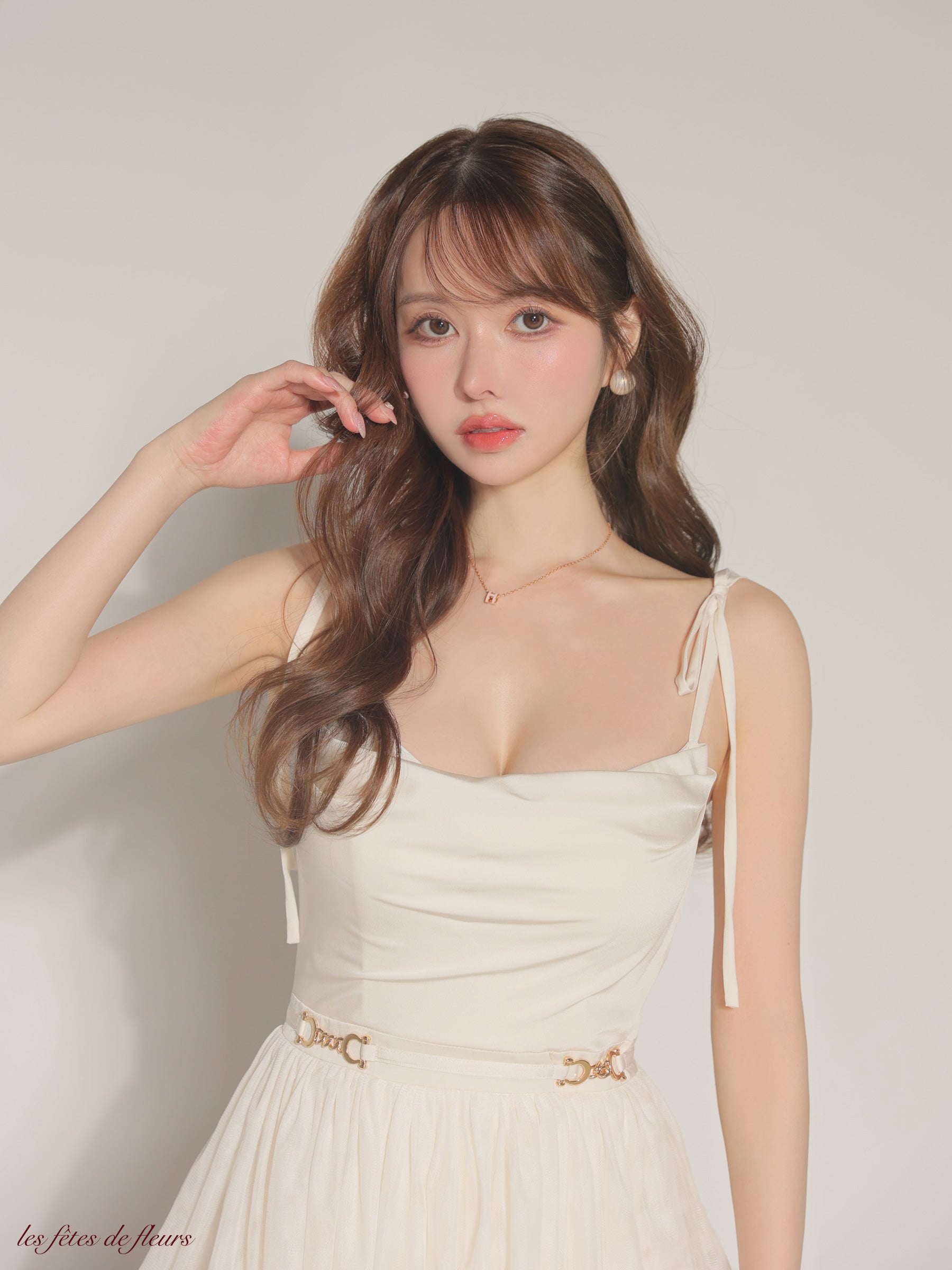 【Lサイズあり】luxe tulle long dress(LF4636)