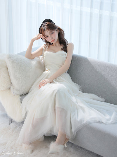 luxe tulle long dress(LF4636)