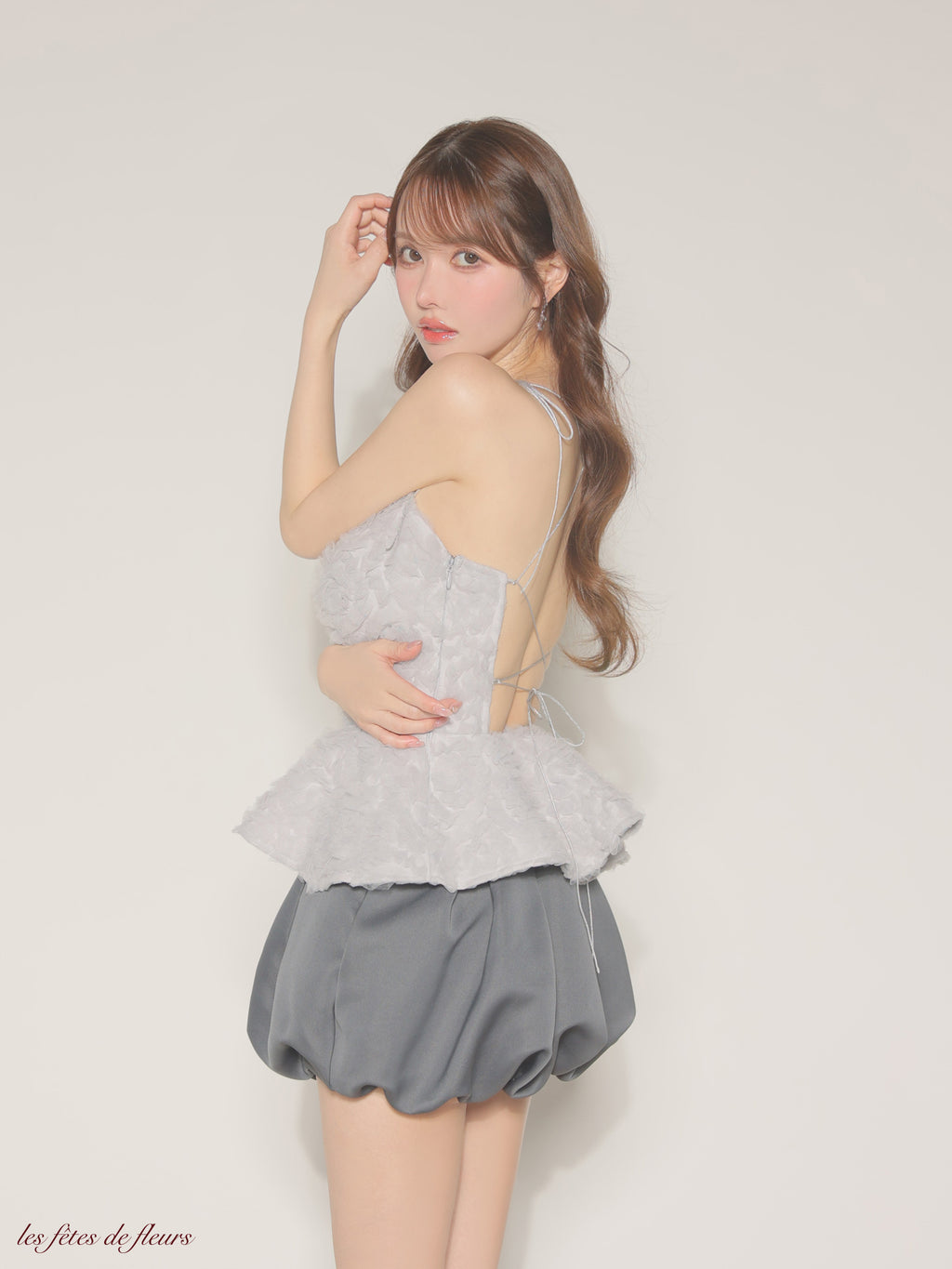 【XSサイズあり】fleurs tulle setup dress(LF4638)