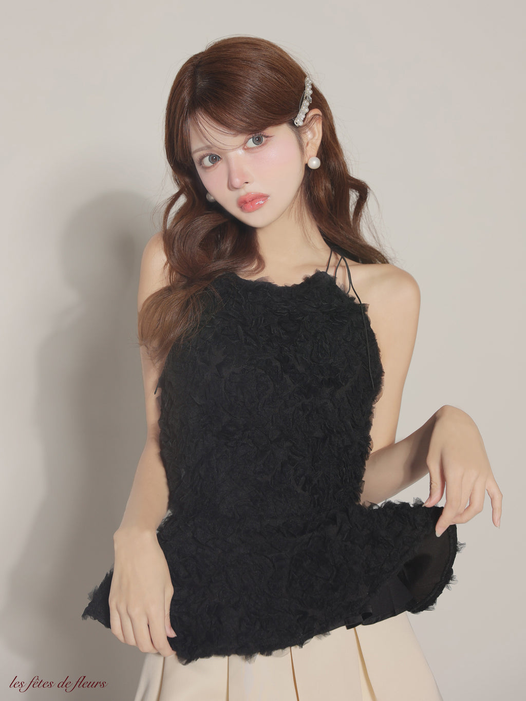 【XSサイズあり】fleurs tulle setup dress(LF4638)