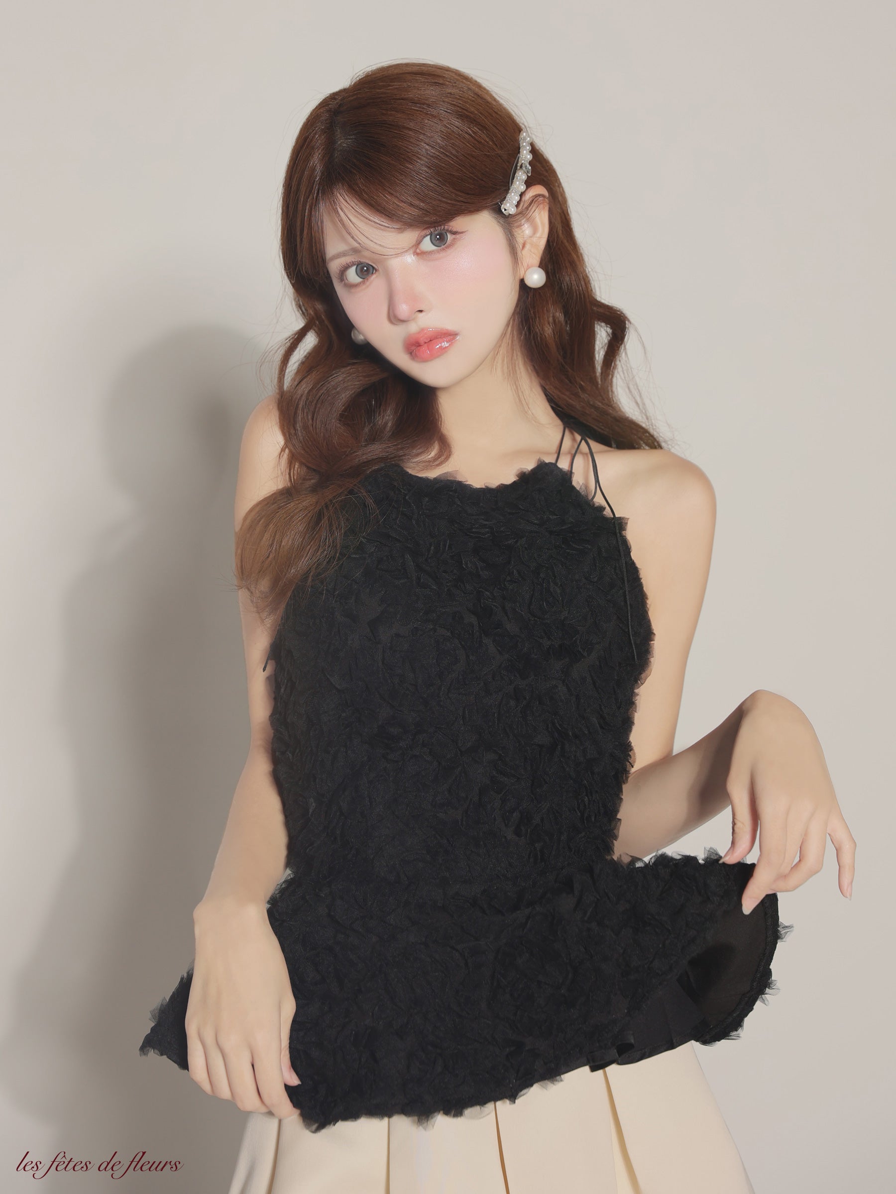 【XSサイズあり】fleurs tulle setup dress(LF4638)