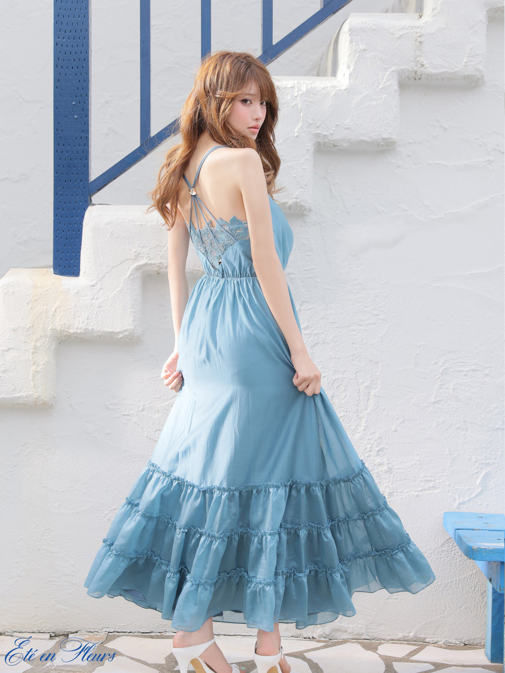 【XS〜Lサイズあり】Drape tiered long dress(VC4677)