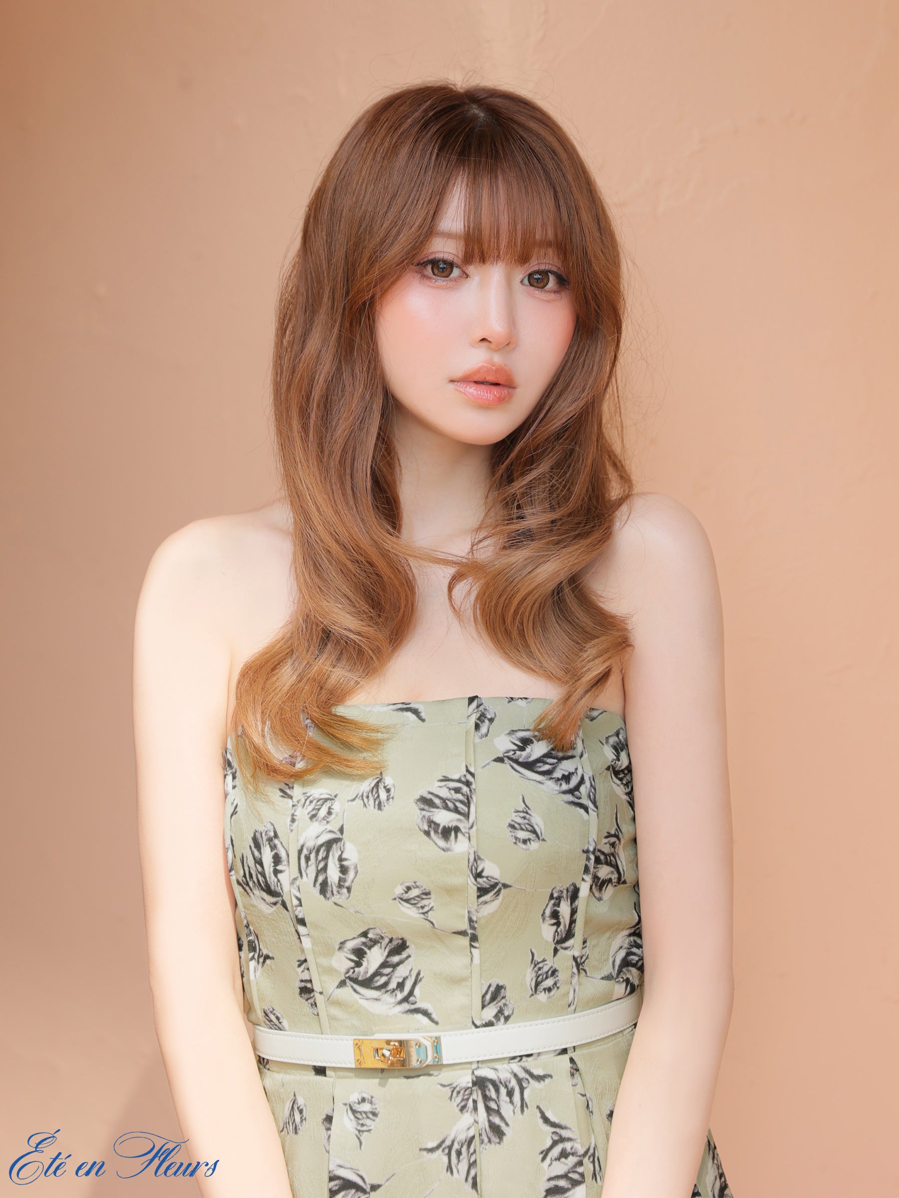 【XS〜Lサイズあり】Flower bear long dress(VC4678)