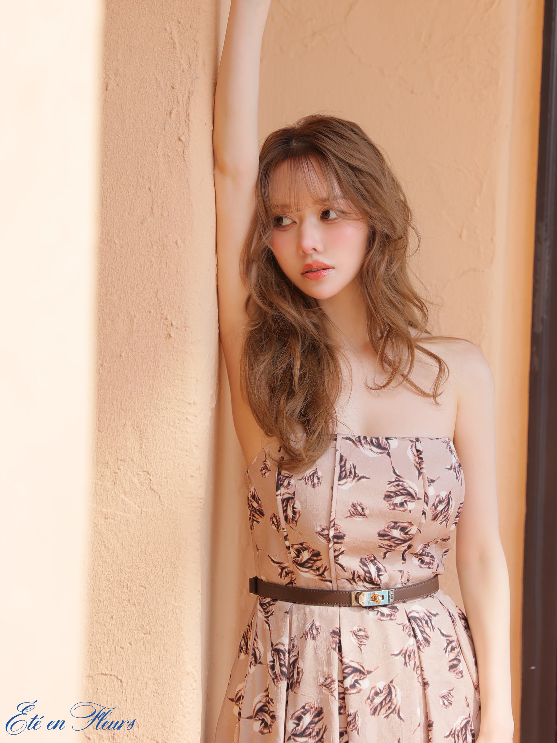 【XS〜Lサイズあり】Flower bear long dress(VC4678)