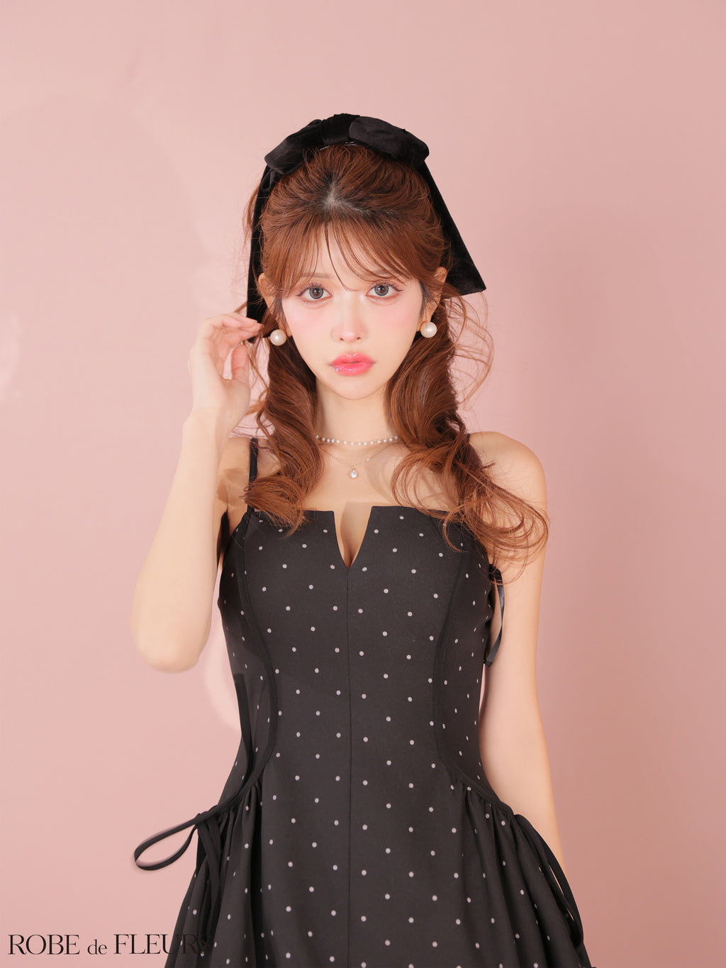 ★予約商品★【7月上旬頃入荷予定】【XSサイズあり】ドット柄バルーンミニキャバドレス (fm4702)