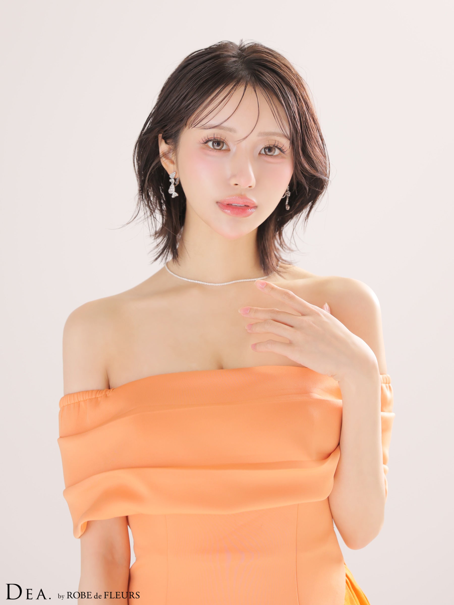 【XS〜Lサイズあり】サテンプリーツドレープミニキャバドレス (DE4901)