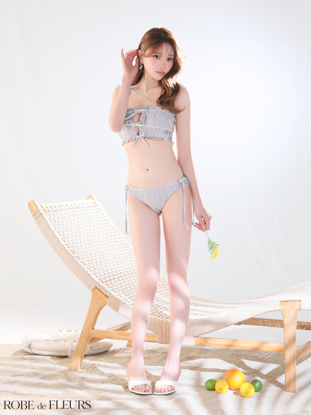 ★即日発送可能★【水着】Noir Ribbon Frill Swimwear（fm4904）【返品不可】
