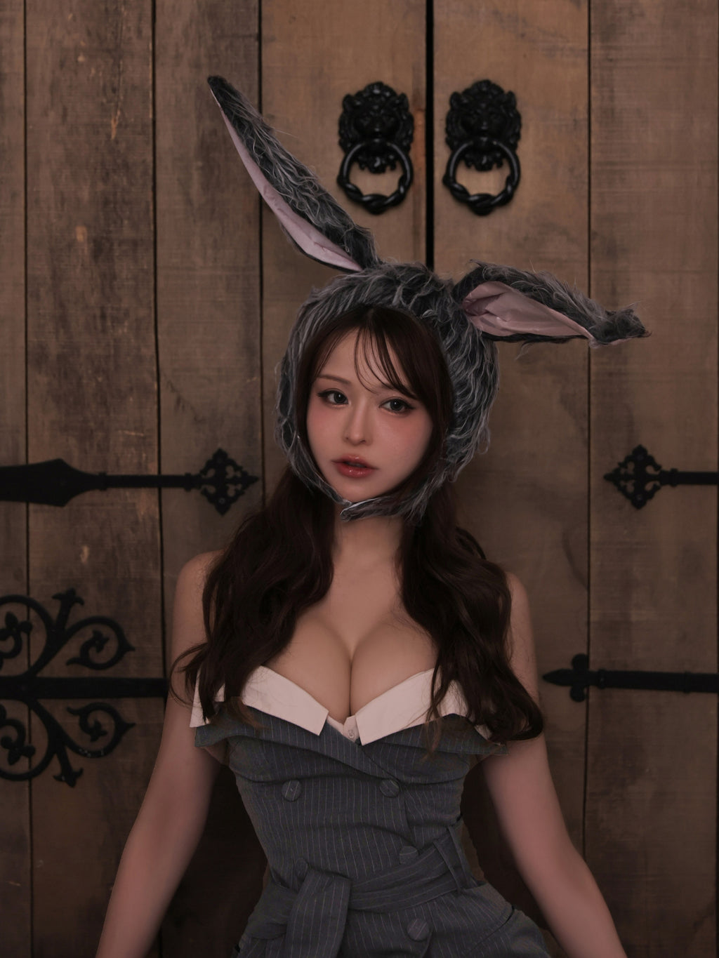 【ドレス単品/グレー】Ruelle de brille mini dress (brille5075)