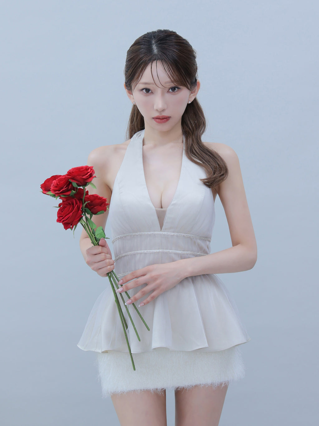 【予約】Swan Veil Dress  (anier5101)