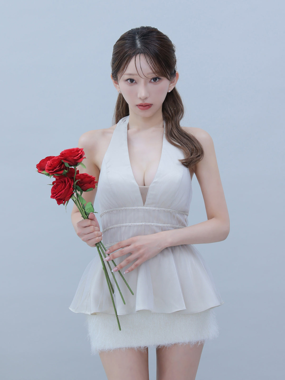 【予約】Swan Veil Dress  (anier5101)