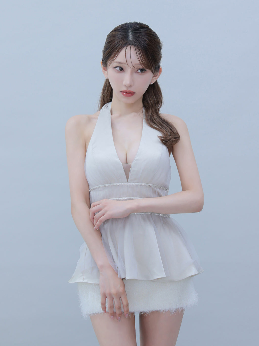 【予約】Swan Veil Dress  (anier5101)