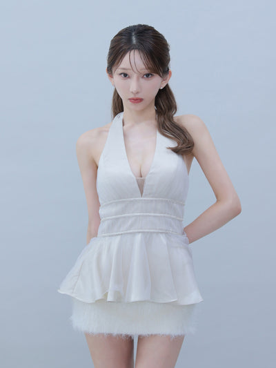 【予約】Swan Veil Dress  (anier5101)