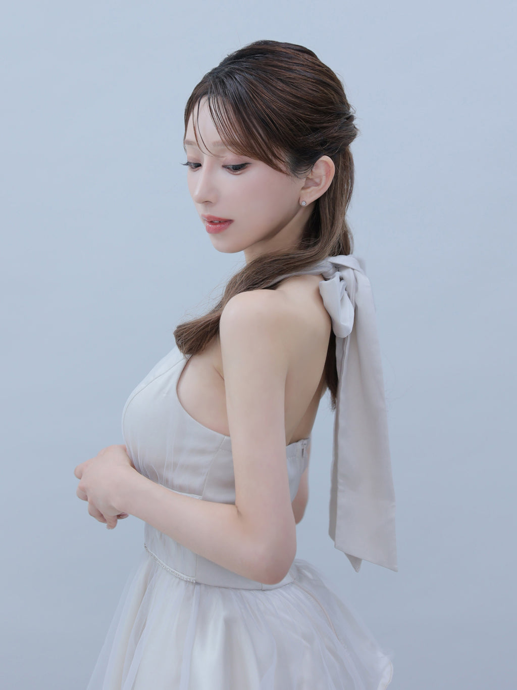【予約】Swan Veil Dress  (anier5101)