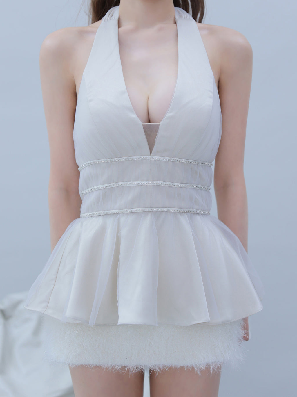 【予約】Swan Veil Dress  (anier5101)