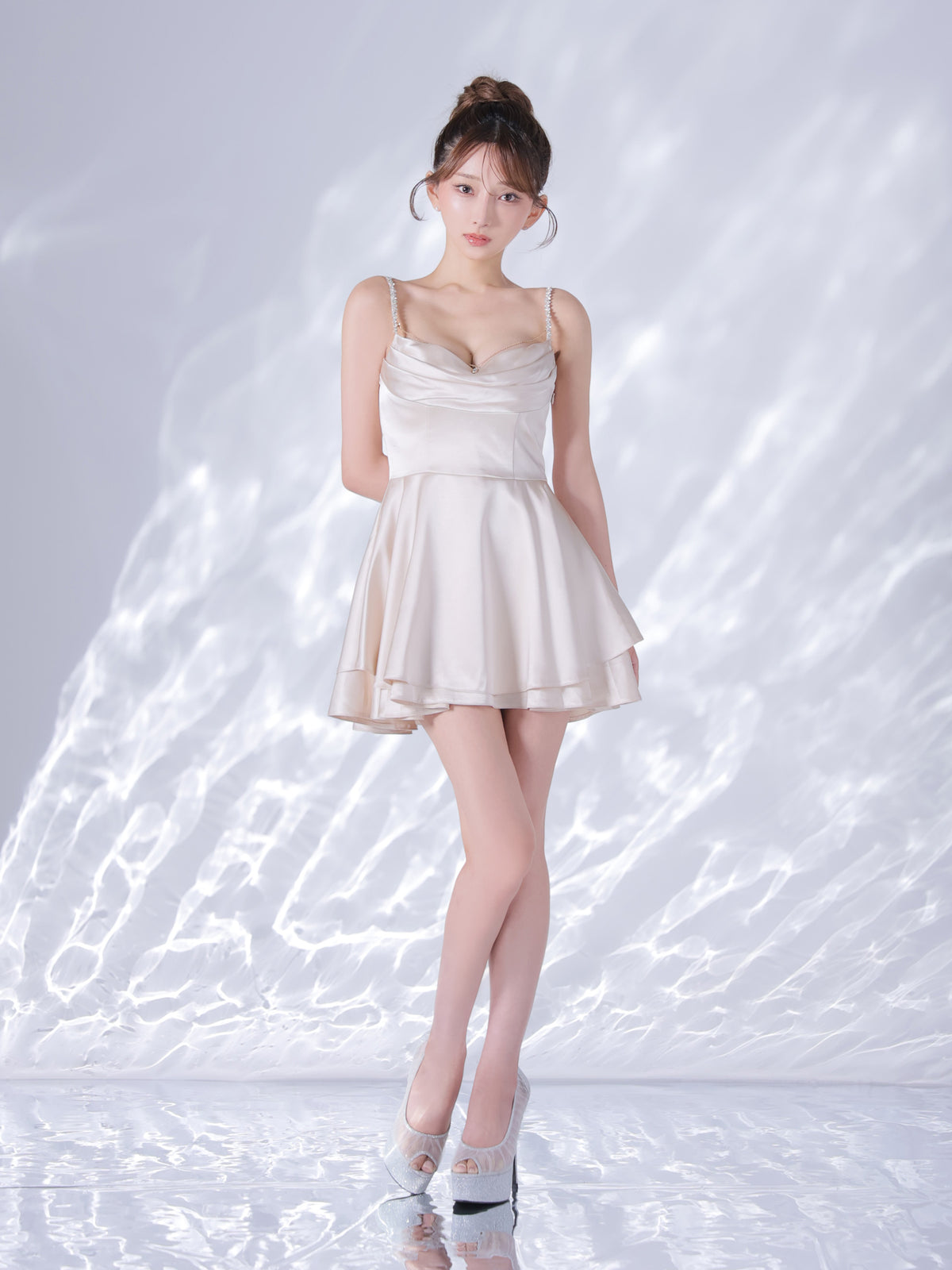 【予約】Teardrop Drape Dress  (anier5117)