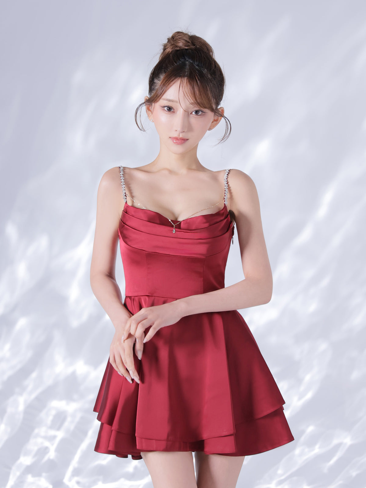 【予約】Teardrop Drape Dress  (anier5117)