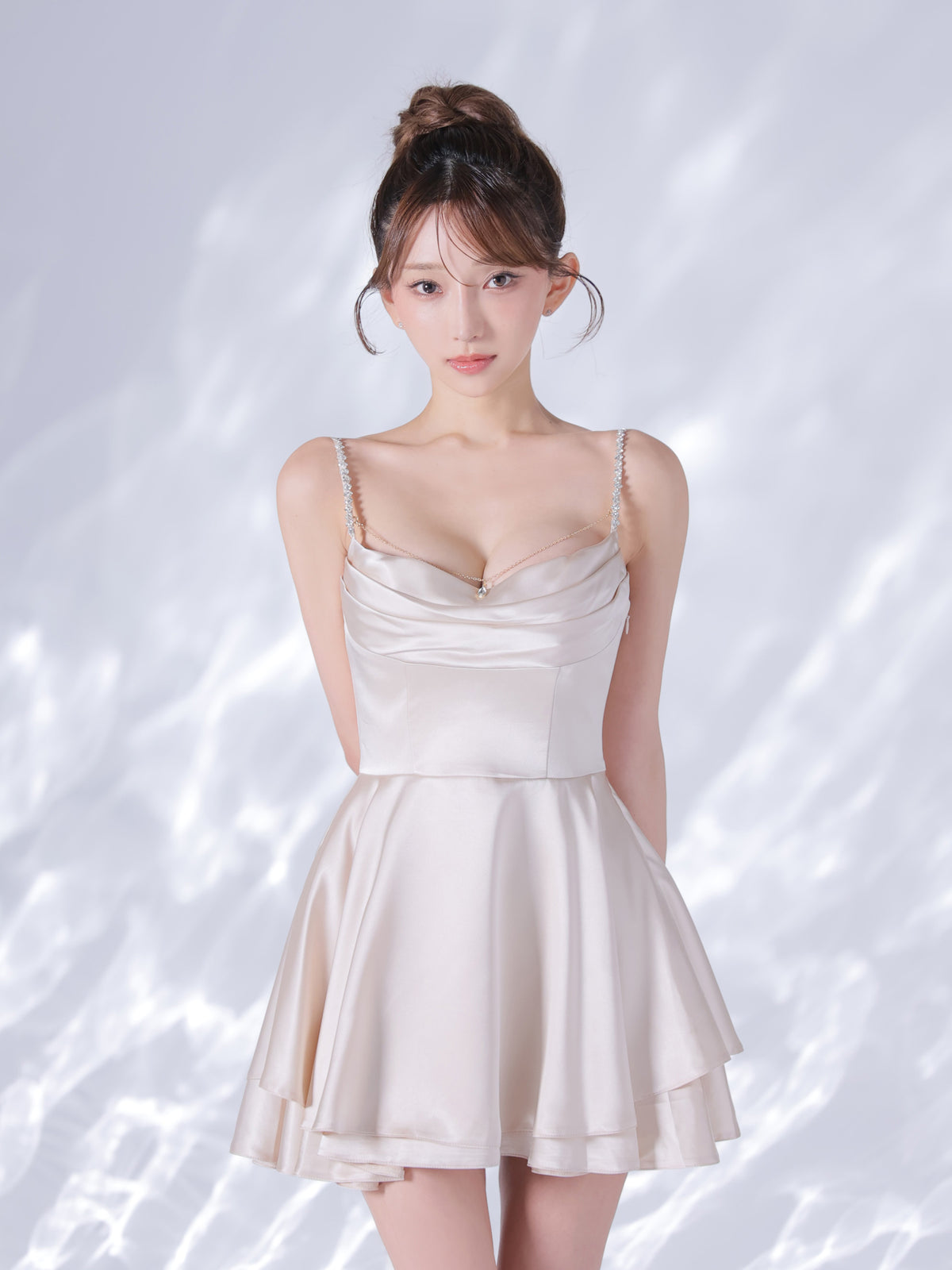 【予約】Teardrop Drape Dress  (anier5117)
