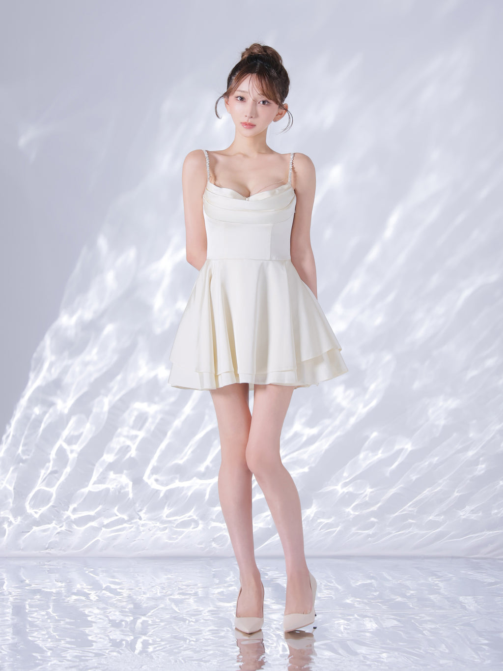 【予約】Teardrop Drape Dress  (anier5117)