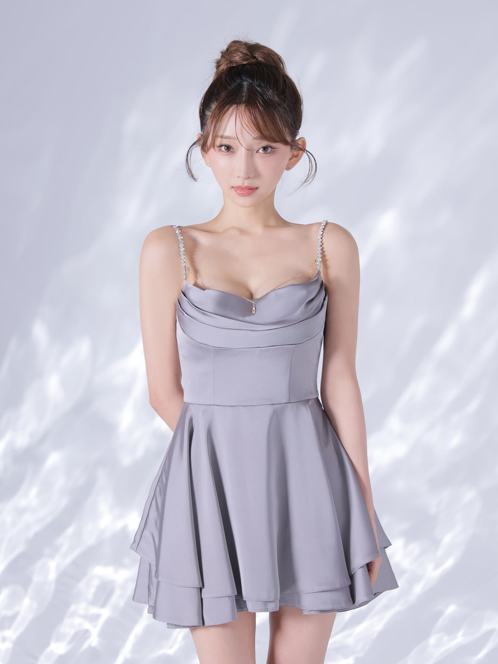 【予約】Teardrop Drape Dress  (anier5117)