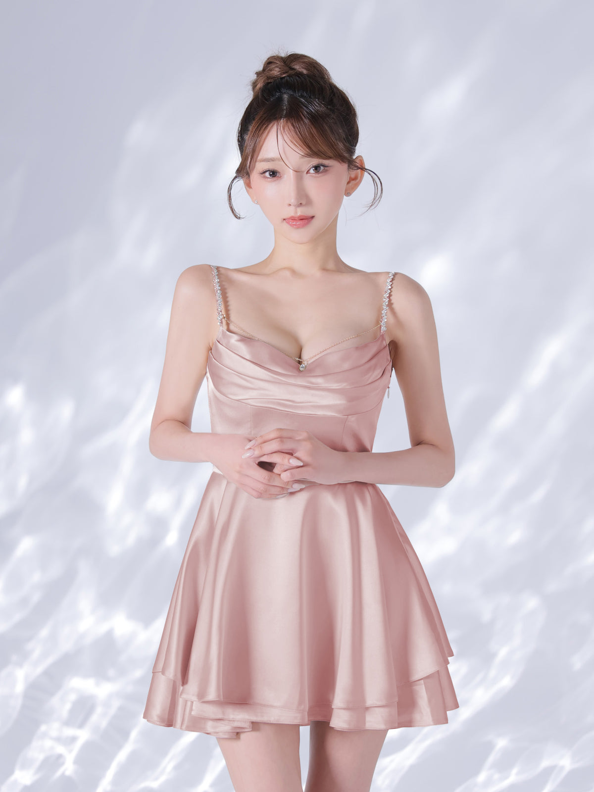 【予約】Teardrop Drape Dress  (anier5117)