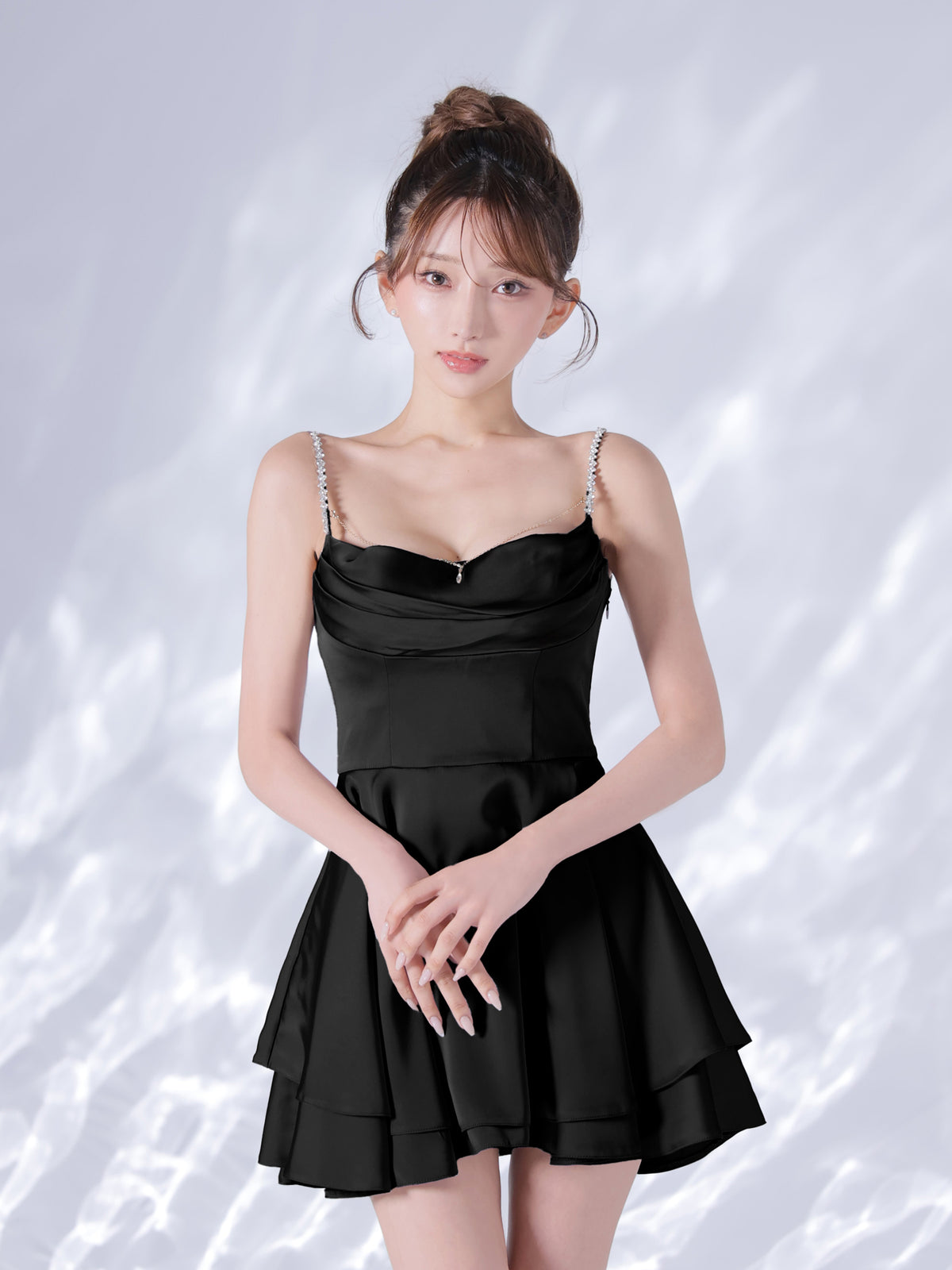 【予約】Teardrop Drape Dress  (anier5117)