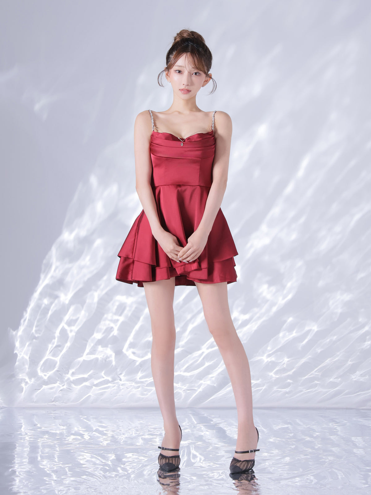 【予約】Teardrop Drape Dress  (anier5117)