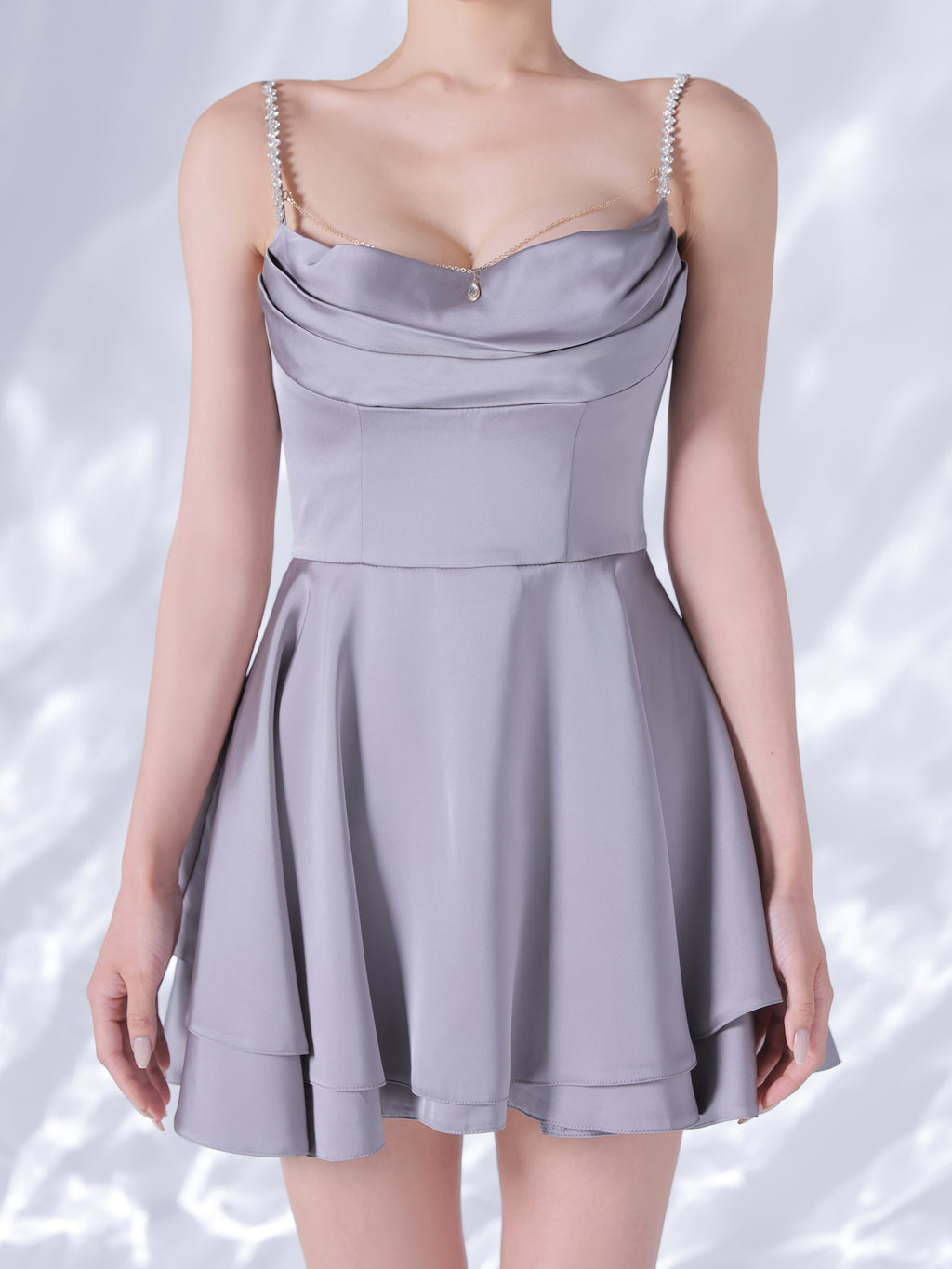 【予約】Teardrop Drape Dress  (anier5117)