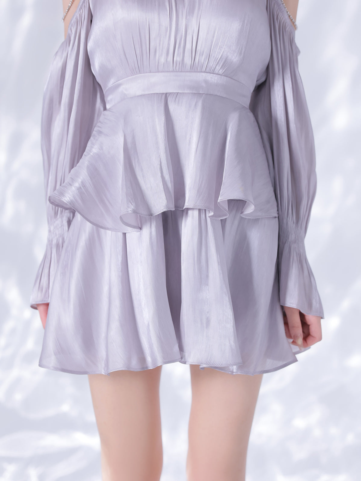 【予約】Gloss Lady Sleeve Dress  (anier5118)
