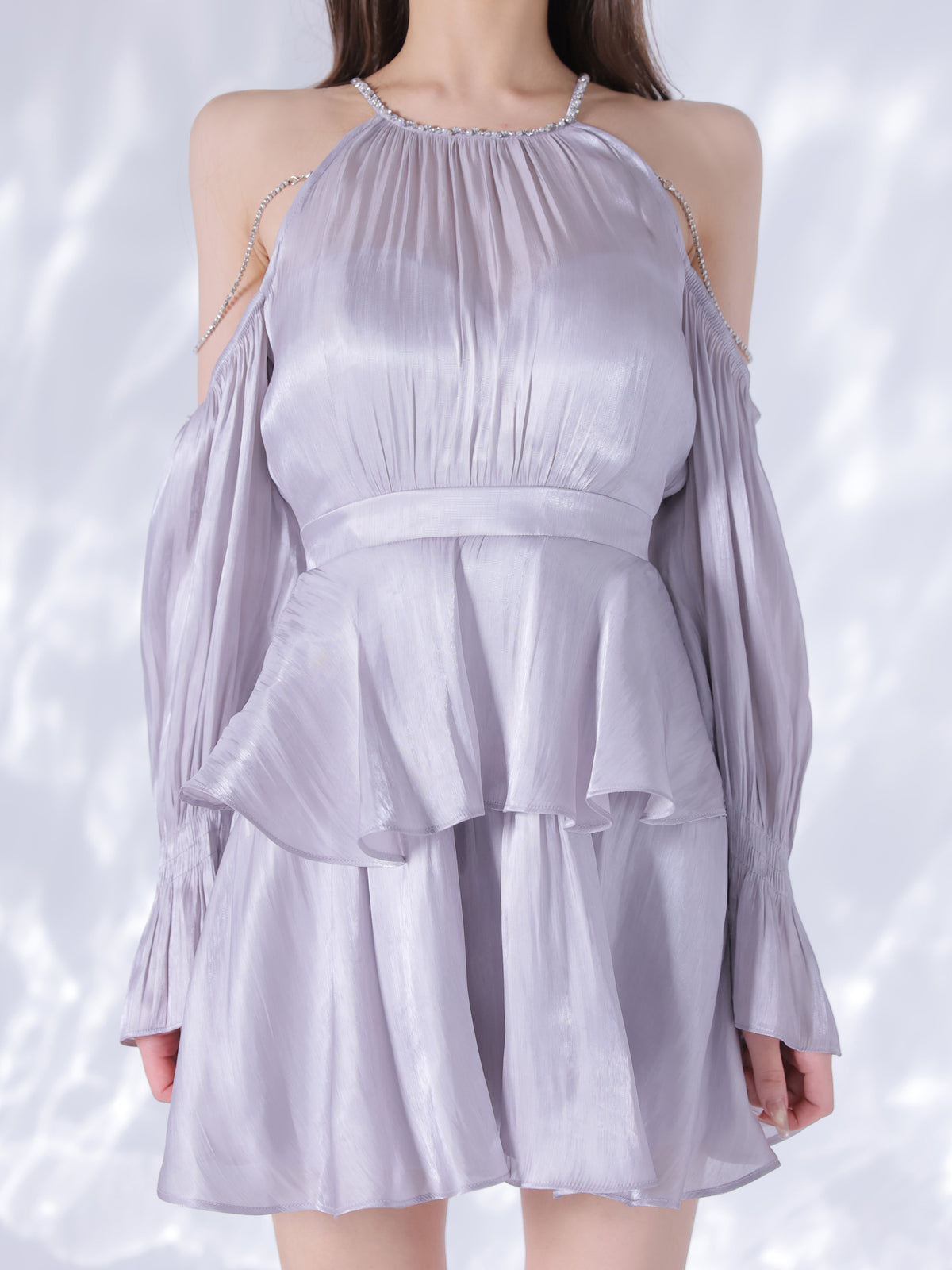 【予約】Gloss Lady Sleeve Dress  (anier5118)