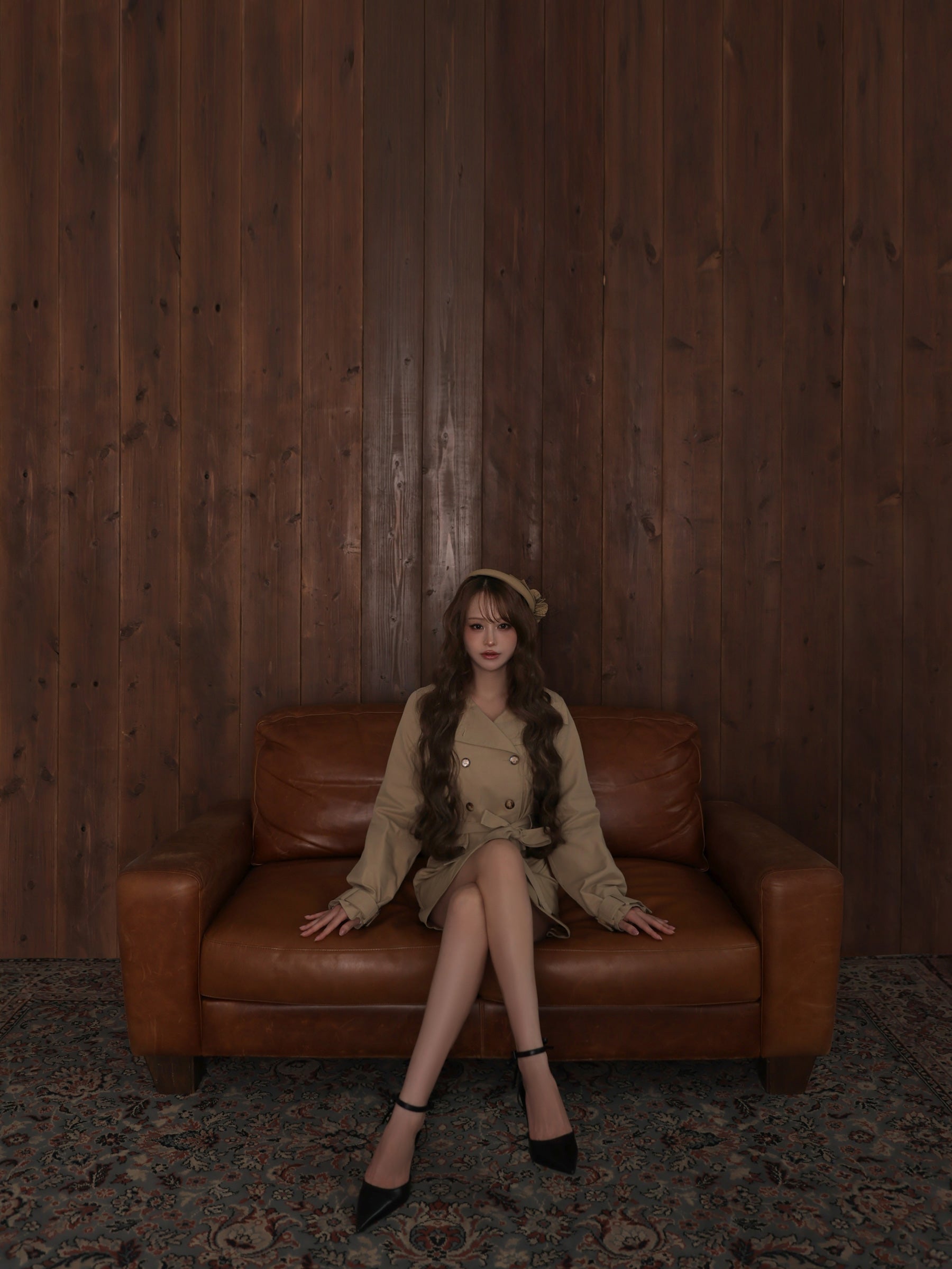 【コート単品】Ruelle de brille short trench coat (brille5416)