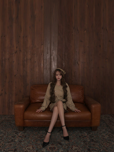 【コート単品】Ruelle de brille short trench coat (brille5416)
