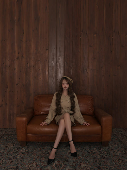 【コート単品】Ruelle de brille short trench coat (brille5416)