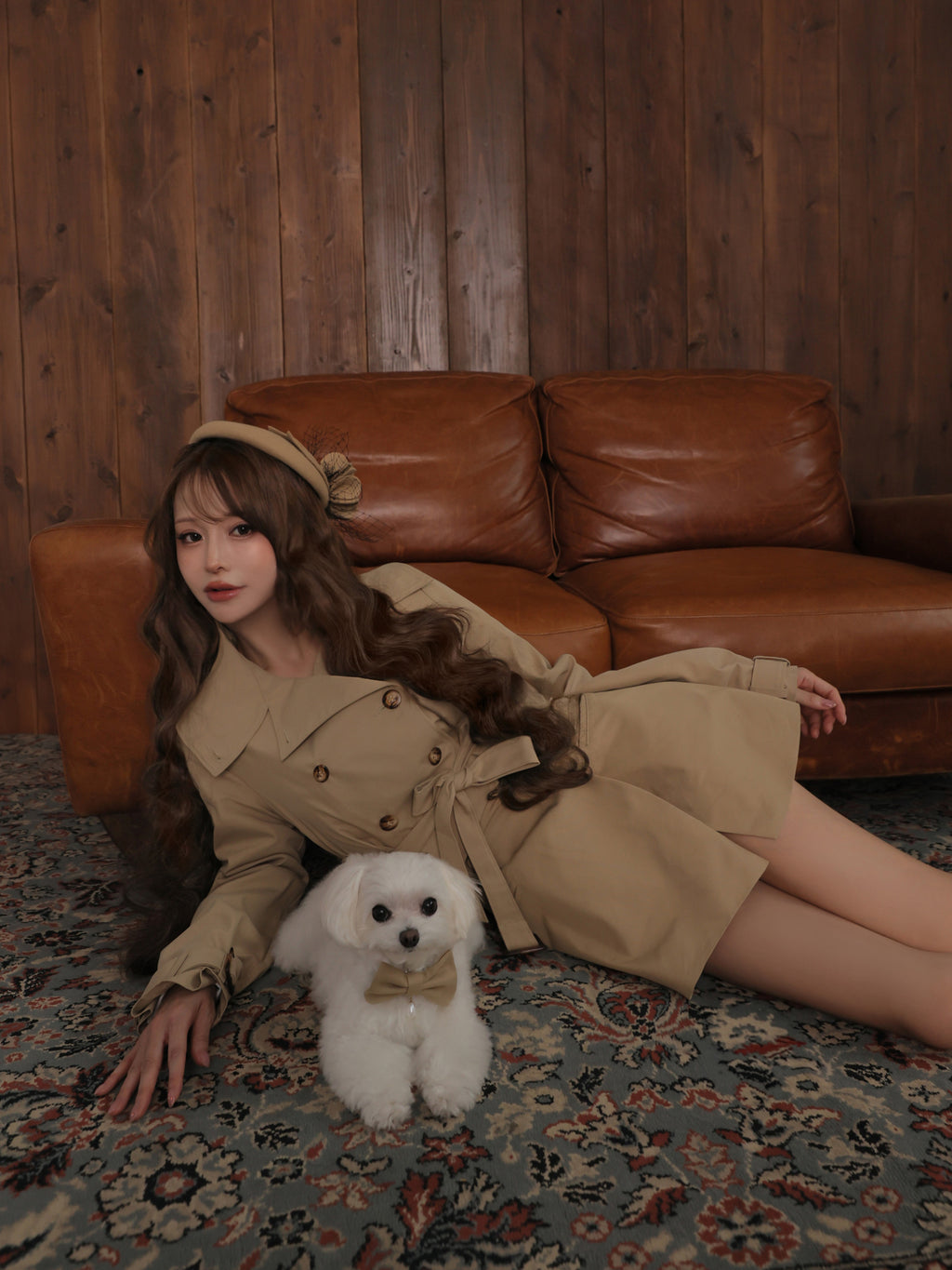 【コート単品】Ruelle de brille short trench coat (brille5416)
