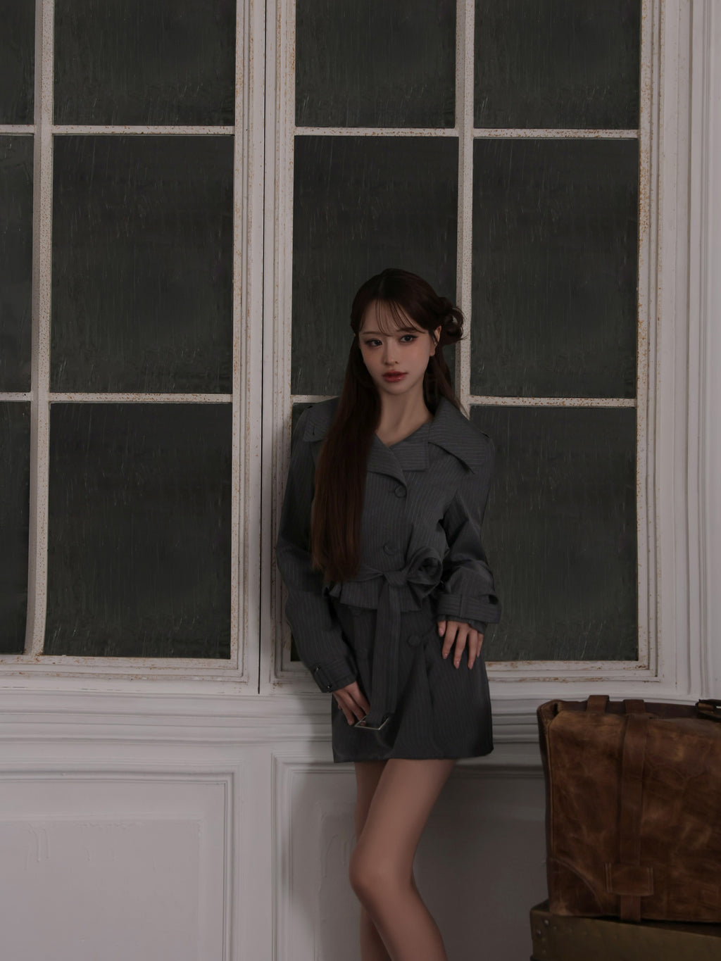 【コート単品】Ruelle de brille short trench coat (brille5416)