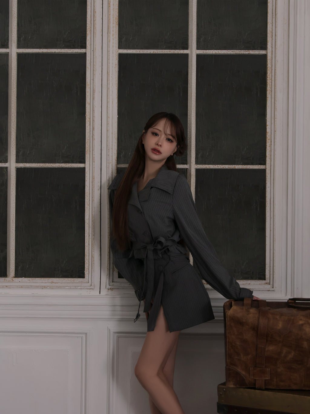 【コート単品】Ruelle de brille short trench coat (brille5416)
