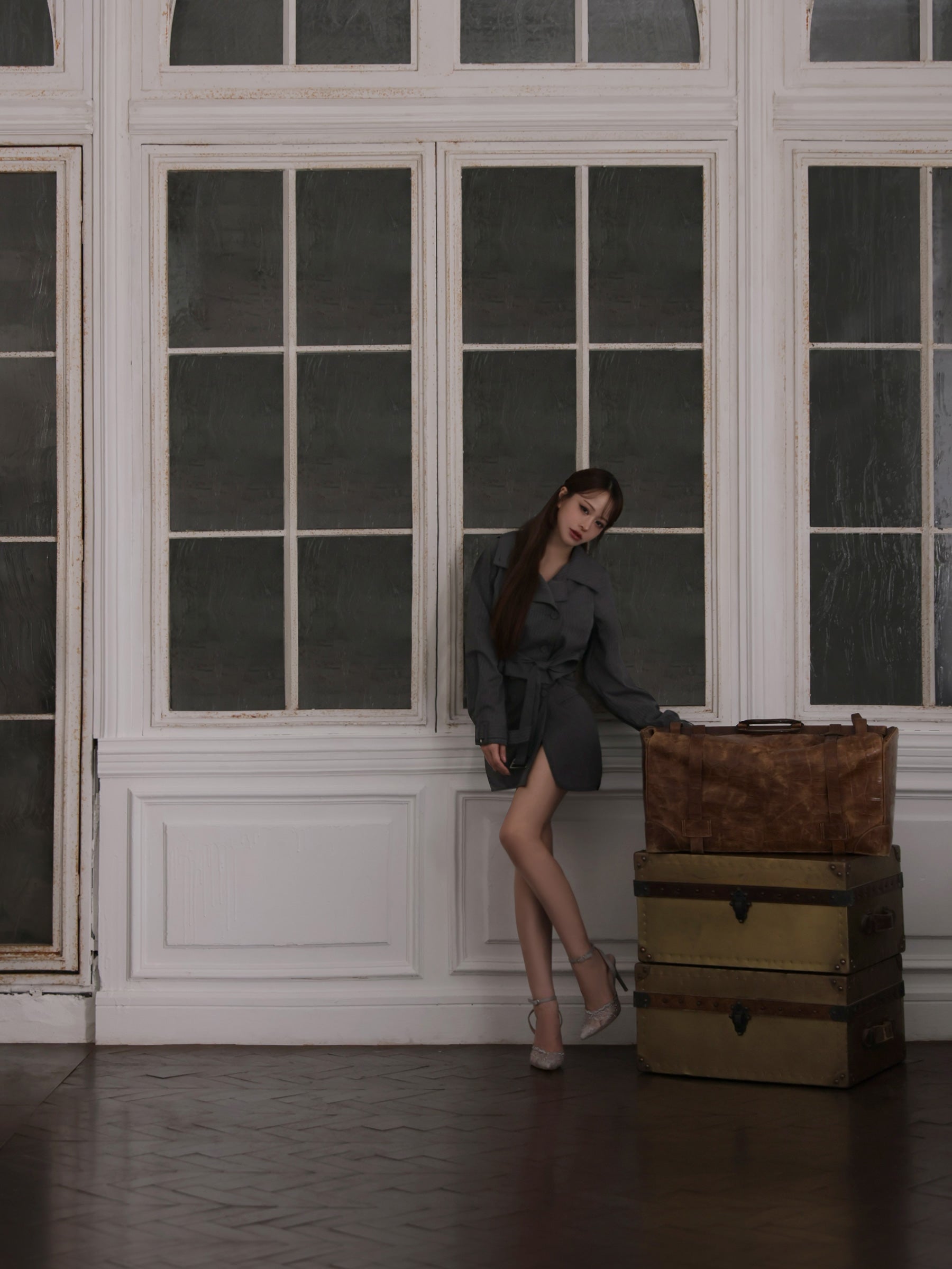 【コート単品】Ruelle de brille short trench coat (brille5416)
