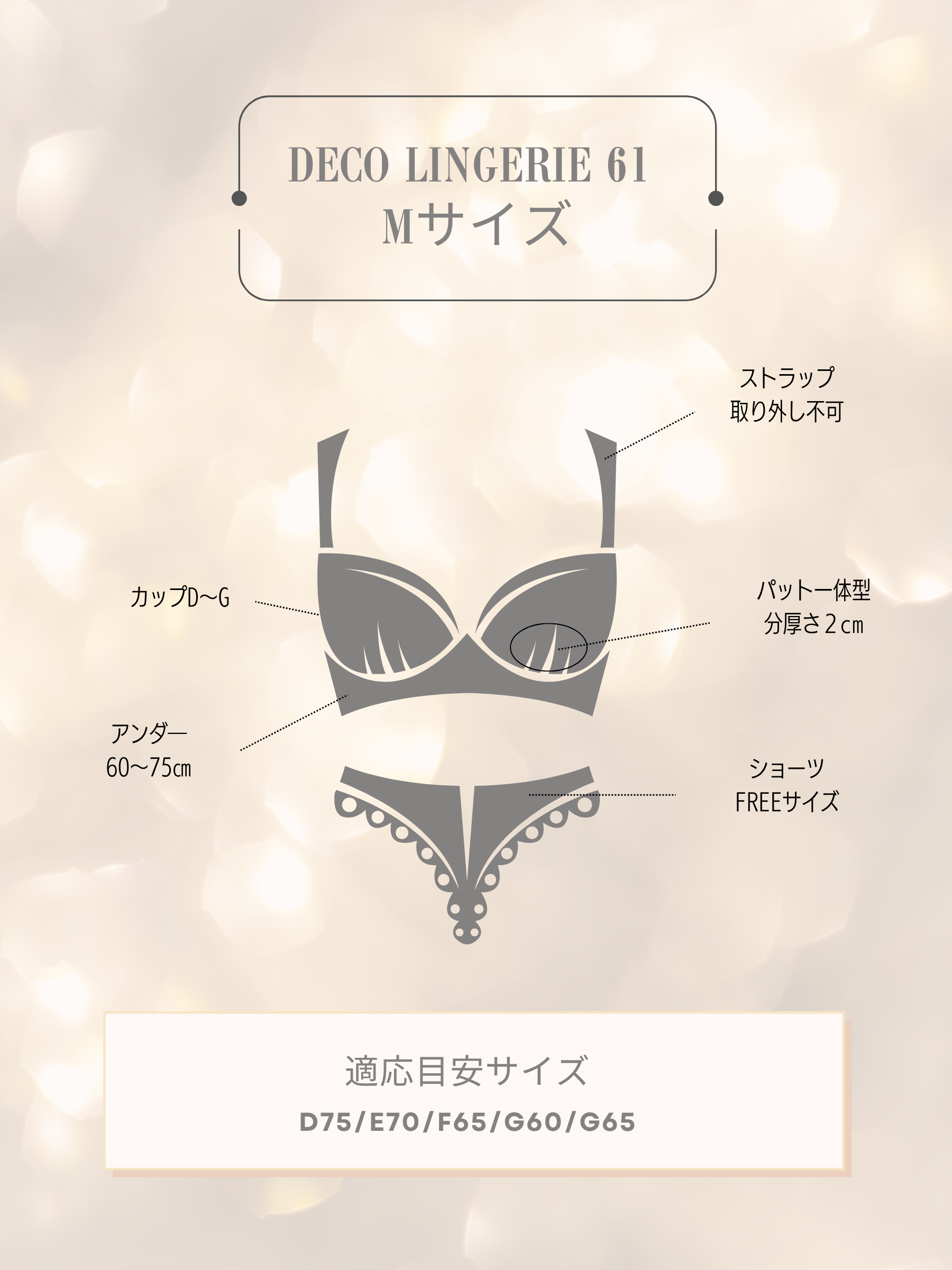 ★予約商品★【8月上旬頃入荷予定】Deco Lingerie 73 (DL73) (A1)